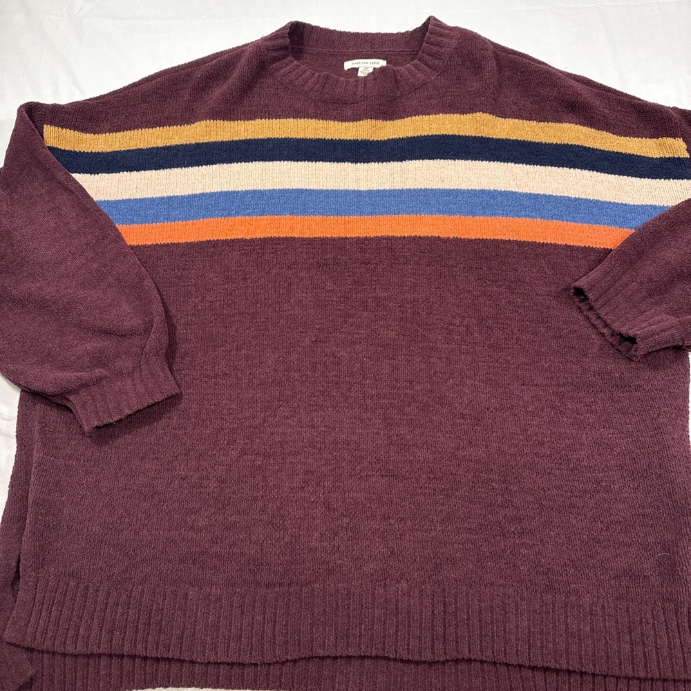 SWEATER‎ Women's L/XL Oversized Pullover PLUSH CREW NECKAMERICAN EAGLE